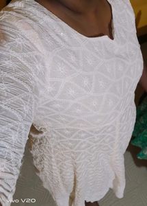 White Embroidered Dress