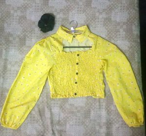 Yellow Crop Top