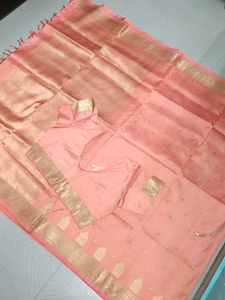 Pure Kanchi Pattu Saree 🧡
