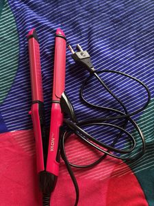 2 in 1 hair beauty set straight and curly