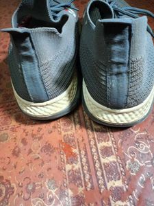 Fila Gray Knit Running Shoes