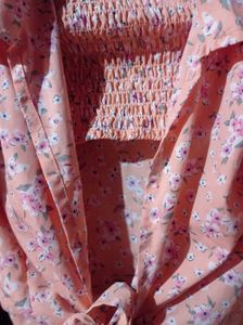 Floral Tie-Front Top