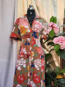 Floral Maxi Dress With Pockets