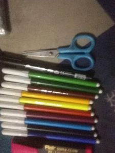 Combo Of Sketch Pen Highlighter And Seaser