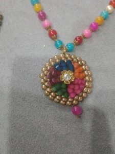 Colorful Beaded Necklace Set