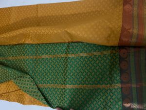 Green &amp; Gold Saree