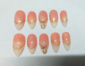 Press On Nails(Golden Coquette)