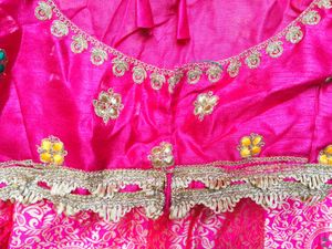Pink Brocade Lehenga