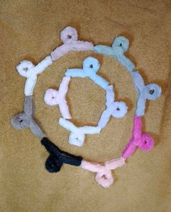 Plush Faux Fur Hair Claw Clips - Pastel & Neutrals