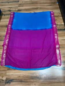 Blue & Pink Saree