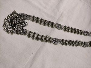 Lakshmi Devi Silver Necklace