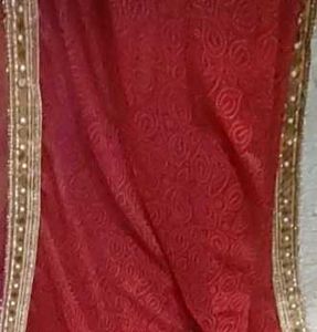 Elegant Red Saree
