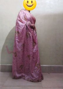 Elegant Embroidered Lavender Saree