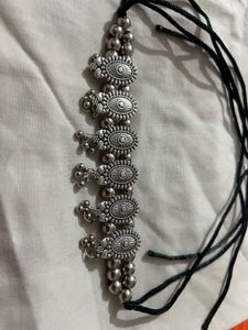 Oxidised Silver Tone Necklace