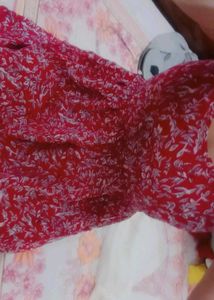 Red Floral Maxi Dress