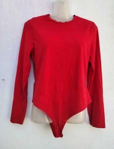 Red Bodysuit Top