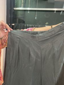 Gray Sharara Sequin Party Dress