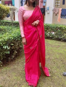 Pink Saree For Parties