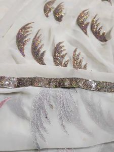 Beautiful White Saree With Blouse🥻