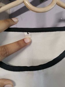 White Cold Shoulder Top