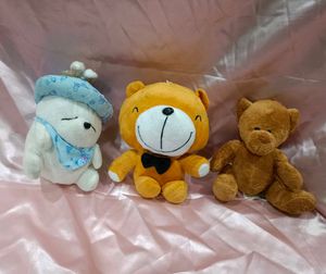 Combo Of 3 Imported Plush Toys