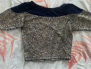 Glamorous Silver&amp; Navy Top &amp; Blouse