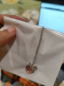 Swarovski Pink Duck Pendant