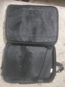 Black Laptop Leather Bag