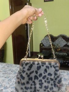 Leopard Print Clutch