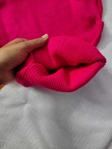 Savana Magenta Turtleneck Sweater Kint top