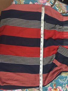 Retro Style Striped Mini Dress