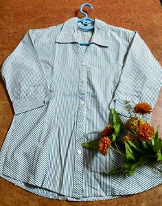 Striped Button-Down Formal Shirt