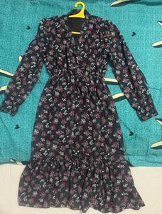 Floral Print Long Dress