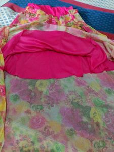 Rose Pink Ethnic Skirt