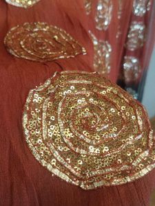 Gold sequin embroidery patches