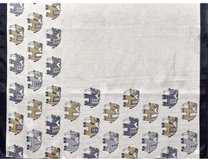 Elegant Elephant Print Saree