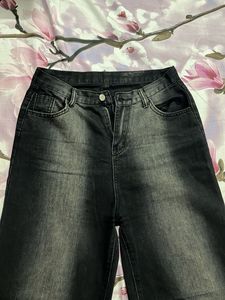 Wide Leg Black Jeans