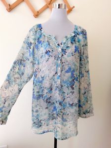 GEORGETTE BLUE TOP