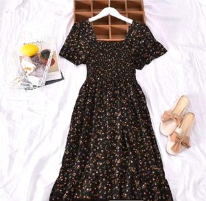 Cute Black Heart Print Dress
