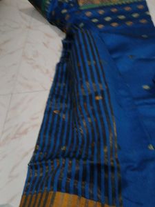 Blue Saree With Blouse