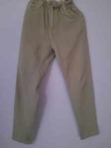Beige Jeans (Paperbag)