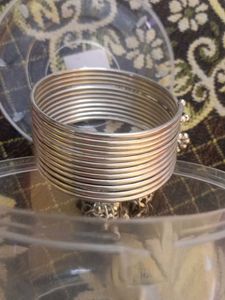 Silver Tone Bangle Set