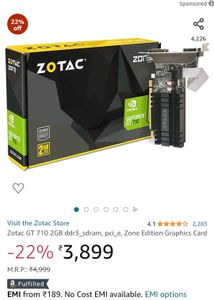 Zotac Gt 710 2gb Gtx
