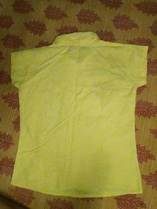 Yellow patterned short sleeve Shirt