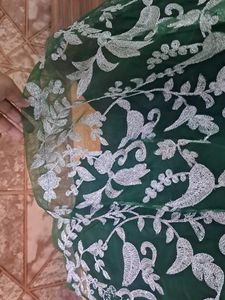 Elegant Green Embroidered Kurti
