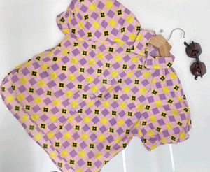 Patterned Short Sleeve Button Up
