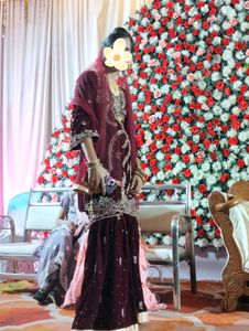 Bridel Gharara Maroon Daimond Set 🌹🔥