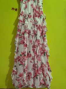 Floral Printed Ruffle Dress