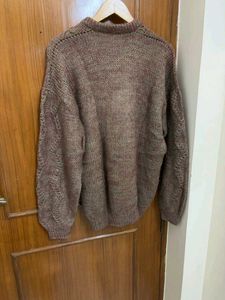 Unisex Brown Knit Sweater
