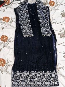 Elegant Embroidered Salwar Kameez Velvet